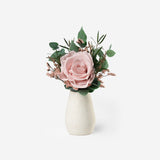 AVA - MINI PRESERVED PINK ROSE HAND TIED BOQUET