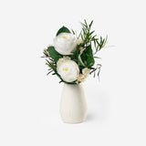 LIA - MINI PRESERVED WHITE RANUNCULUS HAND TIED BOQUET