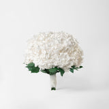 EVANGELINE - WHITE PRESERVED HYDRANGEA WEDDING BOUQUET