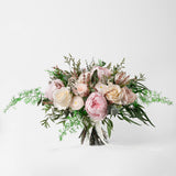 PRESERVED PINK AND WHITE MIXED FLOWER WEDDING BOUQUET
