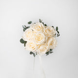 WHITE PRESERVED ROSE BRIDESMAID BOUQUET