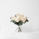 WHITE PRESERVED ROSE BRIDESMAID BOUQUET