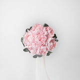 PINK PRESERVED PEONY BRIDESMAID BOUQUET