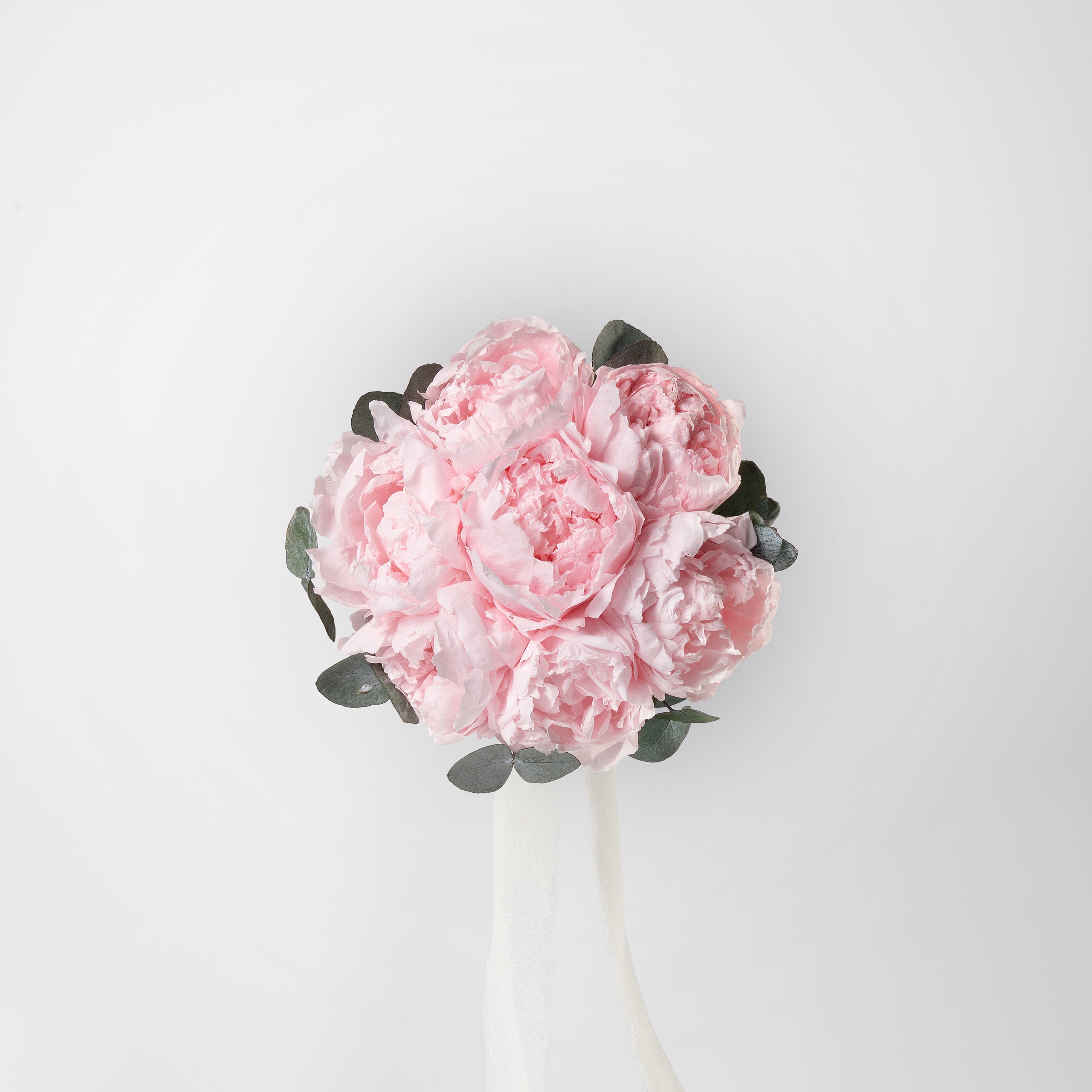 PINK PRESERVED PEONY BRIDESMAID BOUQUET