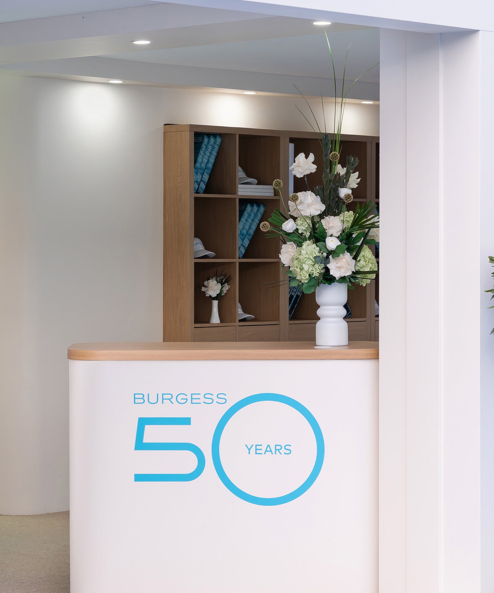 Preserved mixed tropical flower arrangement for Monaco Yacht Show 