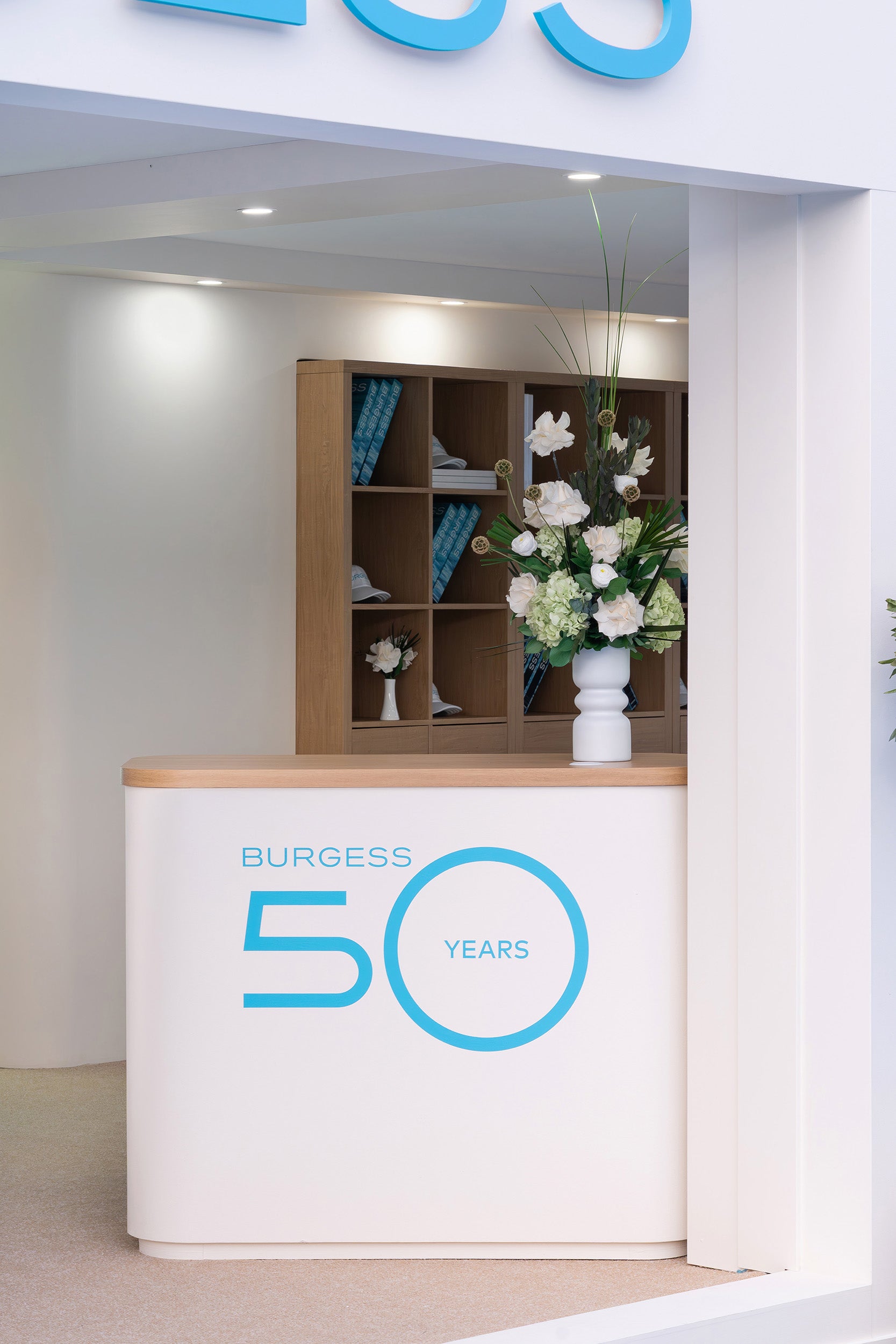 Preserved mixed tropical flower arrangement for Monaco Yacht Show 