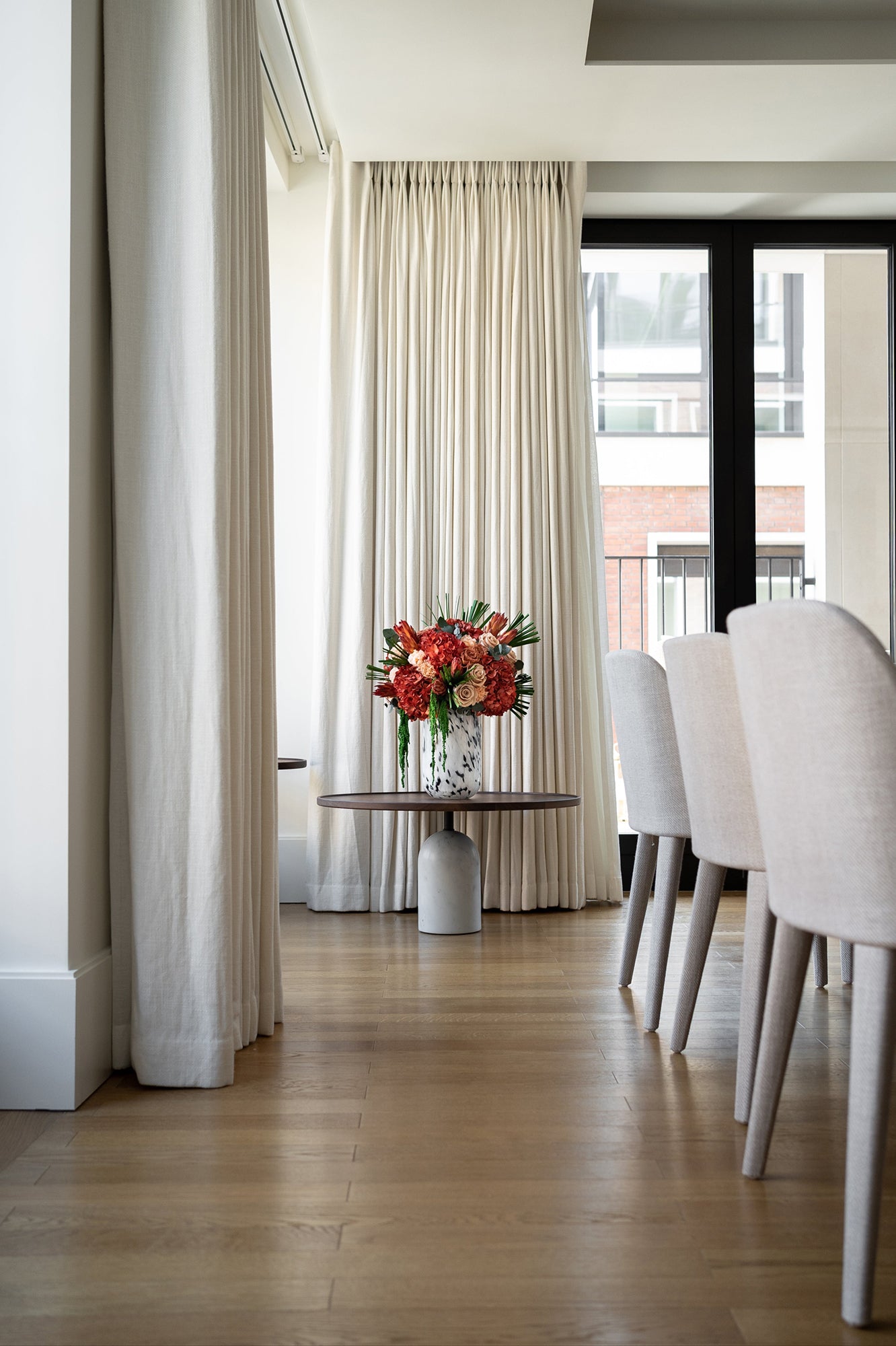Red Preserved Mixed Flower Arrangement  