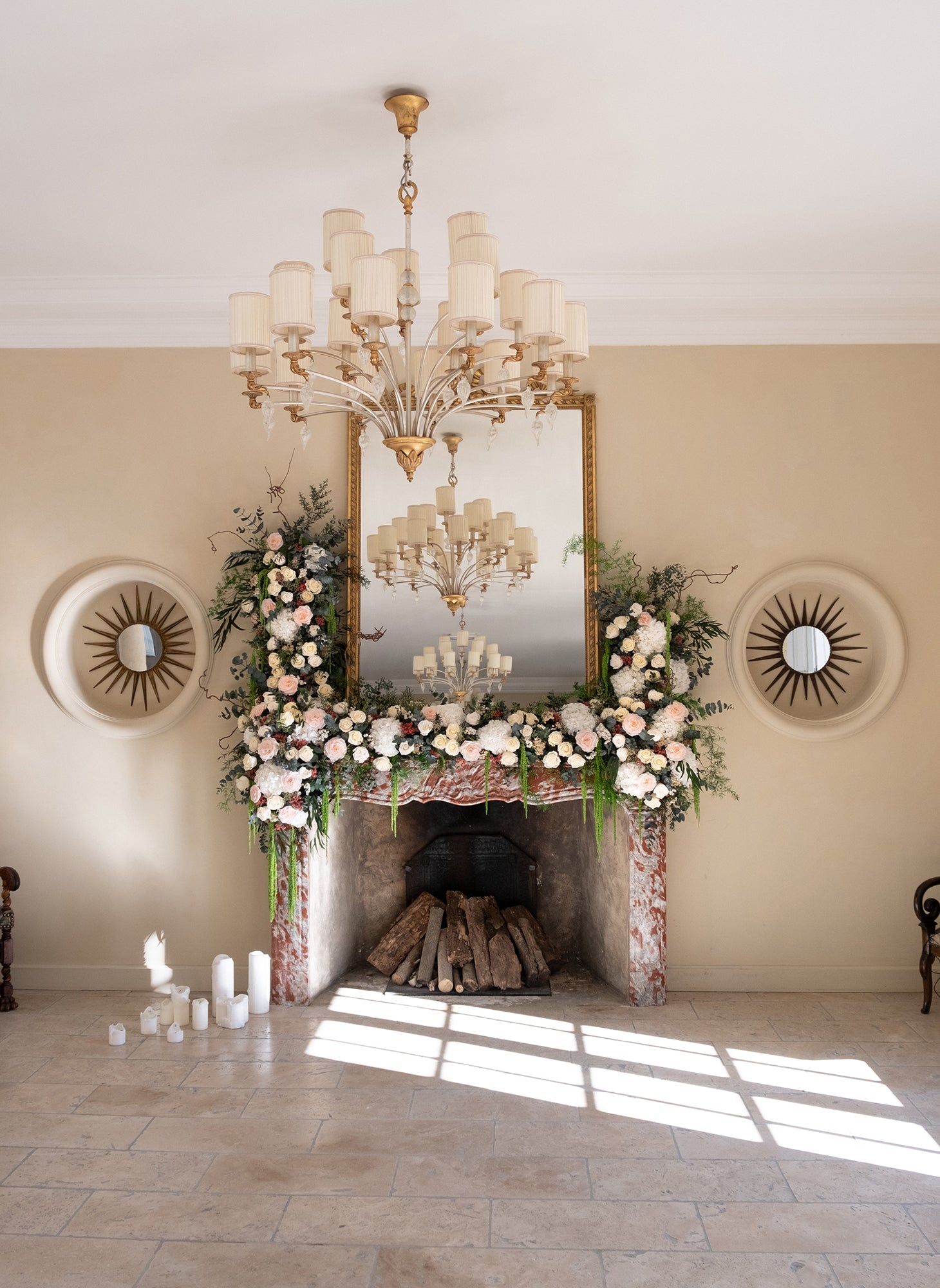 Preserved Mixed Flowers Installation