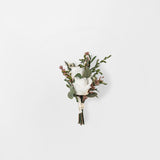 PRESERVED PINK AND WHITE MIXED FLOWER BUTTONHOLE