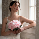 PINK PRESERVED PEONY WEDDING BOUQUET