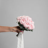 PINK PRESERVED PEONY WEDDING BOUQUET