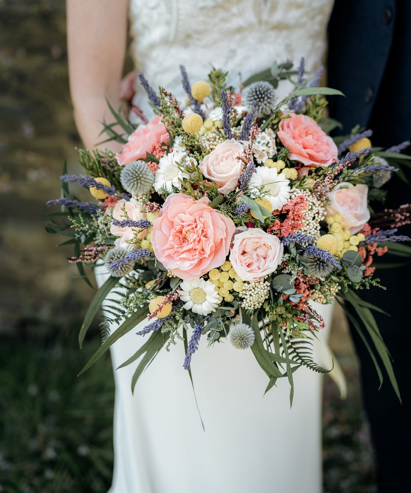 Preserved wedding mixed flowers bouquet 