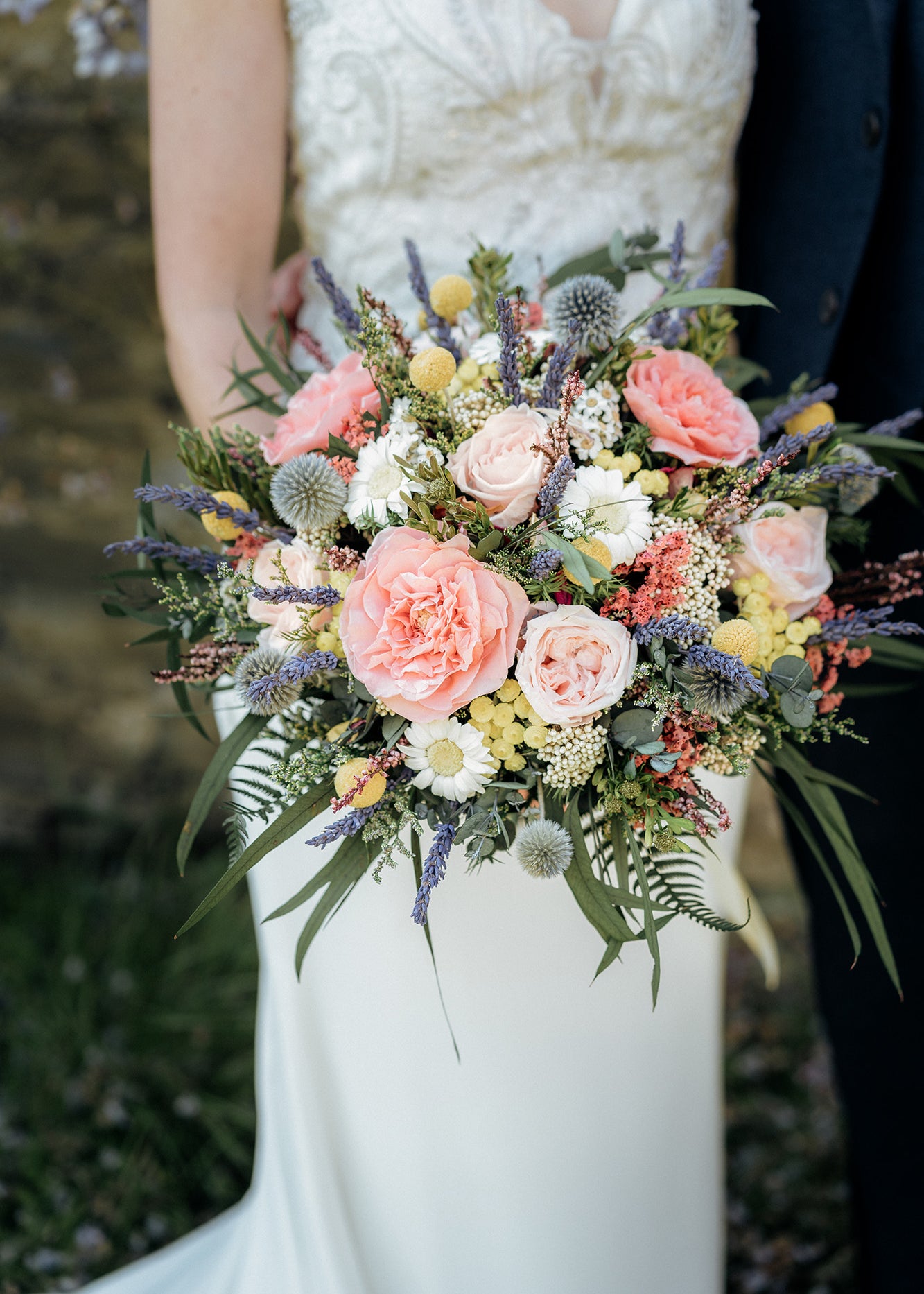 Preserved wedding mixed flowers bouquet 