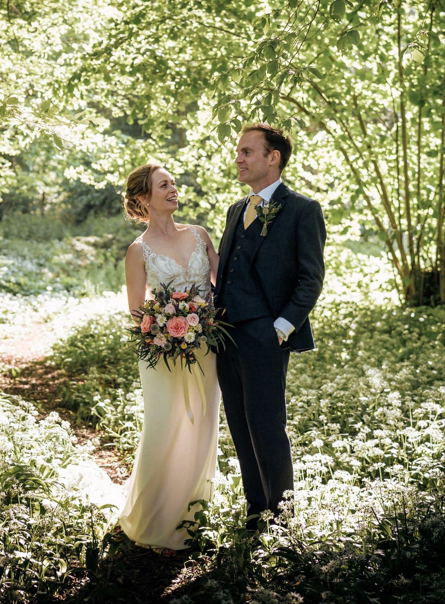 Preserved wedding mixed flowers bouquet 
