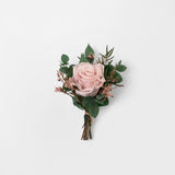 AVA - MINI PRESERVED PINK ROSE HAND TIED BOQUET