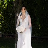 EVANGELINE - WHITE PRESERVED HYDRANGEA WEDDING BOUQUET