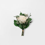 SKY - MINI PRESERVED WHITE ROSE HAND TIED BOQUET